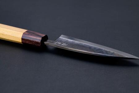 【復興支援】心舞120mm (小出刃・両刃・ステンレス・安来鋼青紙)