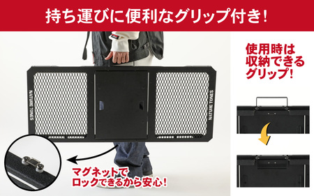 NATURE TONES ハビットテーブル [E-024032_FM] 薄型 キャンプ アウトドア バーベキュー フェス 机 台 レジャー マグネット 持ち歩き 折りたたみ 国内 ギア 送料無料