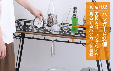 NATURE TONES バーカウンターテーブル 大樹version 「サテンブラック」 [I-024011_01_FM]