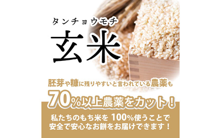 特別栽培米　タナカのおもち4種セット 合計40個 [A-020016]