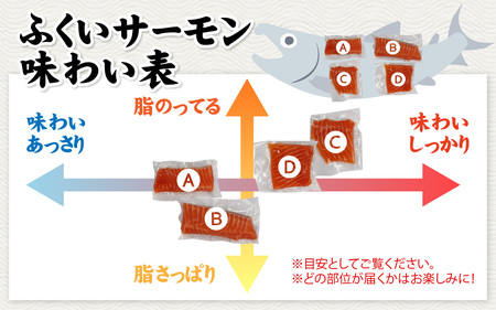 【訳あり】国産 ふくいサーモン切落し（小分けパック）約350ｇ[A-065059] / サーモン