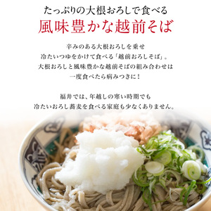 越前そば 生蕎麦 4食 つゆ付き [A-088027] 年内発送