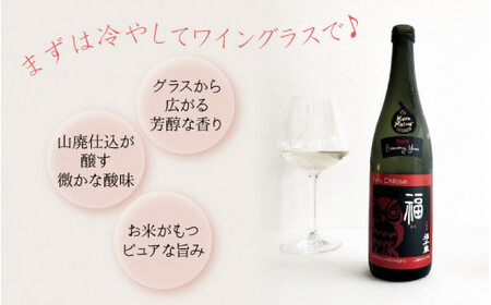 福（山廃純米大吟醸）720ml 【お酒 日本酒 純米酒 純米大吟醸 芳醇 香り 和食 フレンチ イタリアン 受賞】[A-008001]