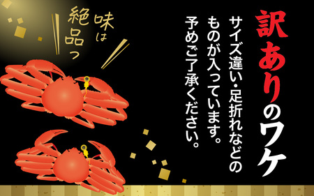 【先行予約】【訳あり】まっ田の越前がに 約1kg 3～4杯詰め合わせセット【11月～3月配送】[H-007019] / 越前がに