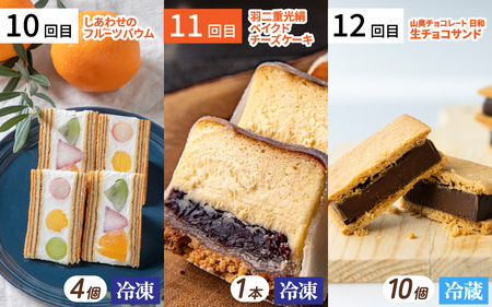 ふくい至福のスイーツ定期便 12回コース】福井市ふるさと納税 ふくい至福のスイーツ定期便 12回コース】福井市ふるさと納税