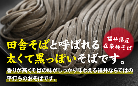越前のそば（なまそば）６食　そばつゆ付き / 越前そば そば 蕎麦 ソバ 冷蔵 送料無料 [A-146001]