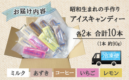 昭和生まれの手作りアイスキャンディ（合計10本）[A-184002] / アイス