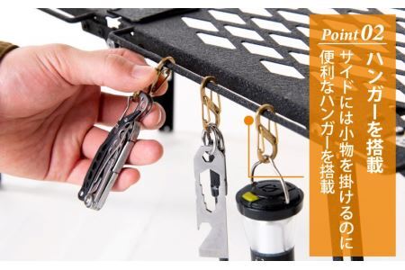 NATURE TONES ハーフフォールドミニテーブル 「サテンブラック」[C-024014_01_FM] / キャンプ キャンプ