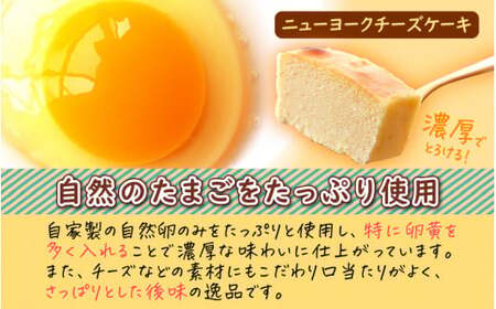 [037-a013] たまごやさんの濃厚ニューヨークチーズケーキ（大 420g）【自然卵 お取り寄せ スイーツ 人気 冷蔵】農園でのびのび自由に暮らすニワトリの卵を使用しています