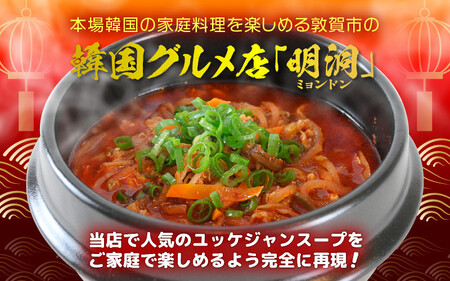 韓国料理 ユッケジャンスープ 650g×3袋（1袋2人前）本格韓国料理をご家庭で！[058-a021]