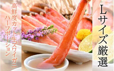 [053-b009]カット済ズワイ蟹ハーフポーション1.2kg（400g × 3箱）【人気のカニ 蟹ポーション  しおそう ずわい蟹 ずわいガニ ズワイガニ 蟹 カニ かに 生 しゃぶしゃぶ カニしゃぶ 海鮮 ふるさと納税】