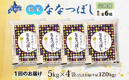 令和2年産 北海道月形町ななつぼし1kg kg 6ヶ月毎月発送 特aランク10年連続獲得 北海道月形町 ふるさと納税サイト ふるなび