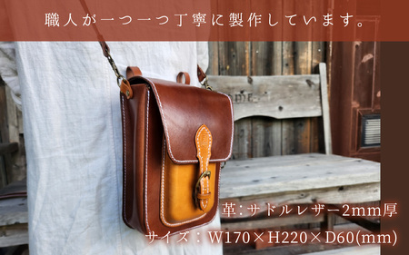 サイドバッグ（ショルダー・キーボルダー付）（ブラック＋レッド） [BFAJ089]