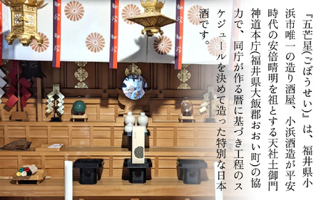 ミラノ酒チャレンジ2023 最高位賞受賞 特別純米大吟醸『五芒星(ごぼうせい)』 [BFBA003]