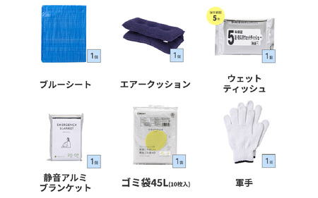 緊急防災１７点セット｜防災グッズ 1人用 災害グッズ 防災バッグ 防災リュック 避難グッズ 避難セット 防災 食 女性 トイレ 水 食品 非常食 ライト 地震 台風 送料無料 （8-1000E）