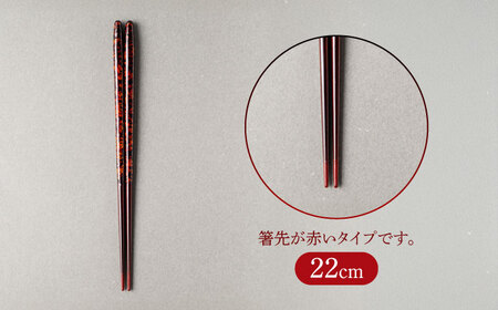 若狭塗箸 汐星 shiose 22cm (G-90627) 食洗器対応 / 箸 塗り箸 福井県 小浜市 / マツ勘[BFBB022]