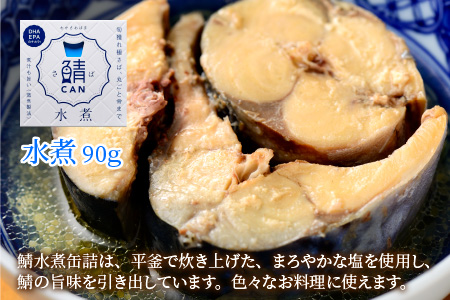 旬獲れ 鯖缶詰 3ヶ詰め合わせ（味付・味噌・水煮）90g × 3缶 さば缶 おつまみ 保存食 [Y-001003]