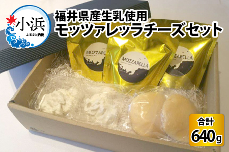 福井県産生乳使用 モッツァレッラチーズセット チーズ [A-020001]