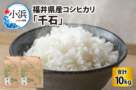 【令和6年産 新米】福井県産コシヒカリ「千石」 10kg[A-079003]