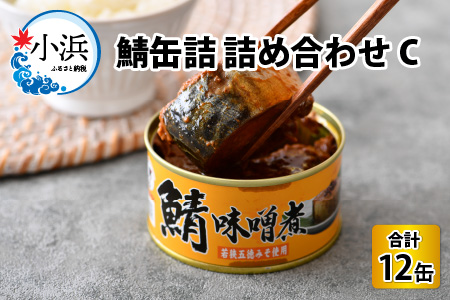 鯖缶詰12缶詰め合わせC 180g × 12缶｜ 鯖 サバ さば 鯖缶 サバ缶 さば缶 鯖缶詰 サバ缶詰 さば缶詰 保存食 常備食 非常食 備蓄 災害対策 味噌煮 本醸造醤油仕立て おつまみ お歳暮