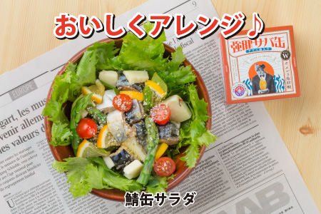 MADE IN OBAMA 強健サバ缶アマニ油入り 90g × 16缶 鯖缶詰 おつまみ 保存食 [B-003015] [BFAB041]