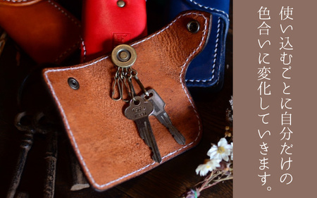 レザーキーケースA / カラー：グリーン [A-02701305] [BFAJ028]