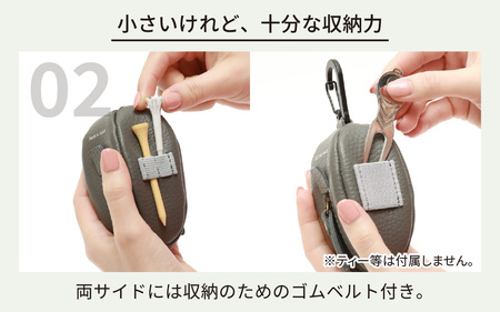 ぷっくりとしたゴルフボールケース・白 [B-024008_03]