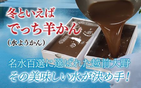 名水の里 越前大野 でっち羊かん（沖村香林堂 水羊かん）小サイズ（490g）×1箱