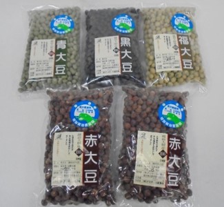 自然豊かな大野の地で育つ大豆4品種