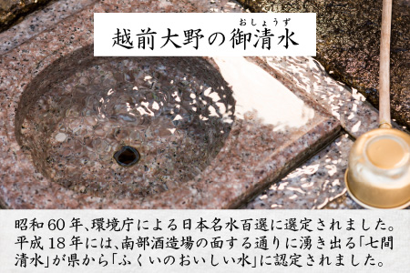 【3ヶ月連続お届け】奥越前の水 PET2L×6本 計3回 　天然水　天然水