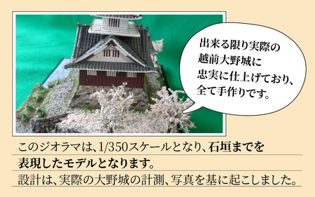 天空の城 越前大野城 ジオラマ 春バージョン(2025ver.) [A-045003]