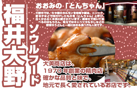 大美のとんちゃん（白）豚ホルモン シロ 味噌ダレ 1.5kg（500g×3パック）