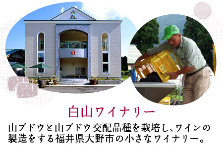 白山やまぶどうワイン樽（木箱入り）[B-021005]