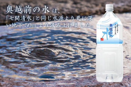 【9ヶ月連続お届け】奥越前の水 PET2L×6本 計54本｜詳細画像