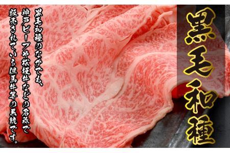 福井県内産若狭牛とろけるすき焼　しゃぶしゃぶ(300g) [A-012008]