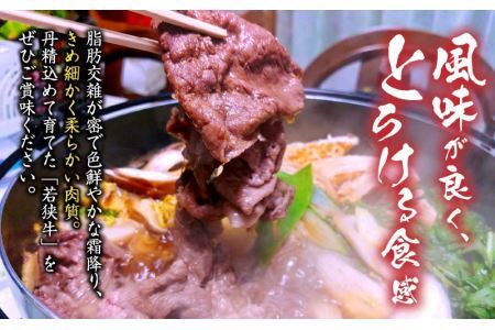 福井県内産若狭牛切り落とし(550g) [A-012003]