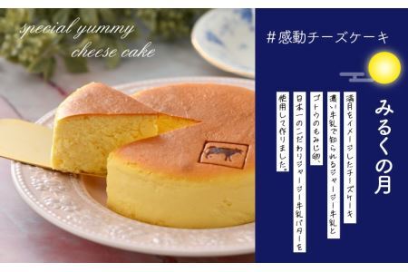 ジャージー牛乳の濃厚な味わい！ラブリー牧場チーズケーキ「みるくの月」１個 [A-014003]