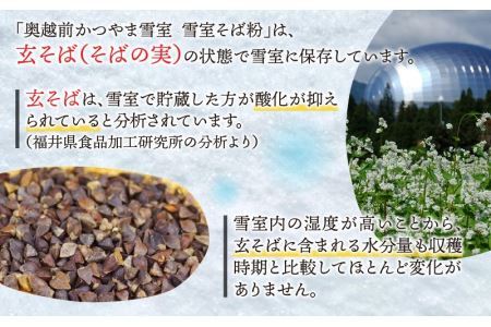 奥越前かつやま雪室 雪室そば粉 2袋 [A-061002]