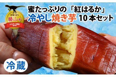 【先行予約】蜜たっぷりの紅はるかを使った　冷やし焼き芋 10本セット（約2kg～2.5kg） ※2025年3月上旬より順次発送 [A-069003]