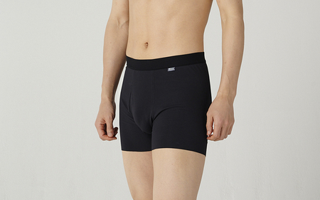 【M・ブラック】【男性用】IDX08 消臭ボクサーブリーフ（シンプルカット） [A-081002_01]