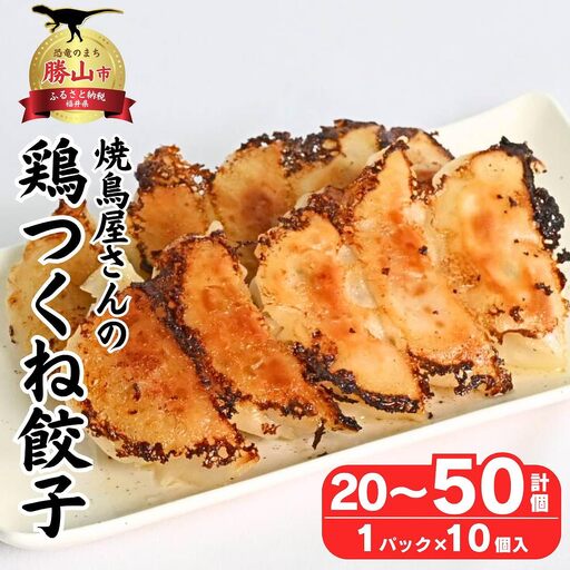 焼鳥屋さんの鶏つくね餃子　10個入り　4パック　［A-084003］