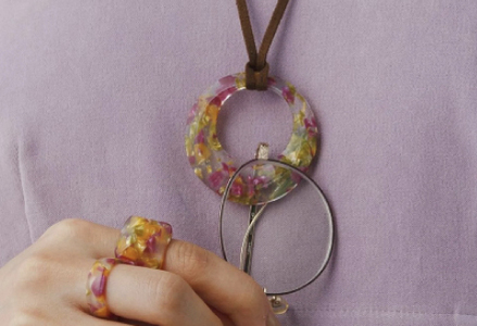 <KISSO>Pendant Glass Holder_Circle レッド