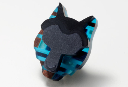 めがね素材で作る『ANIMALE（アニマーレ）Sabae アニマルピンズ』 オオカミ