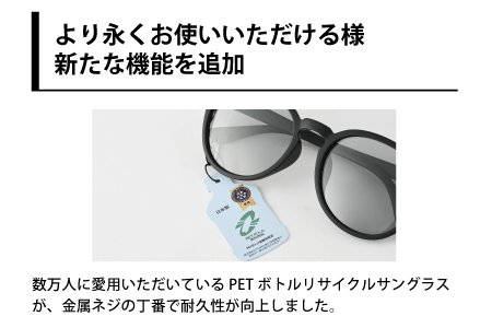 PETリサイクルサングラス 偏光調光レンズ仕様 G001