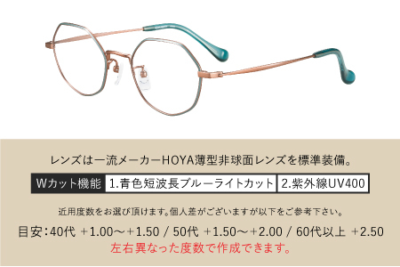 【選べる度数とフレームカラー!】CHARMANT リーディンググラス AQ22538 グリーン