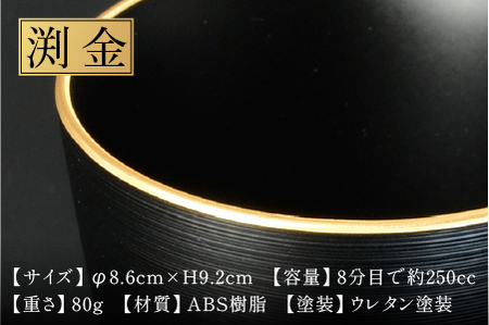 黒刷毛目 タンブラー 渕金 日本製 食洗機対応 