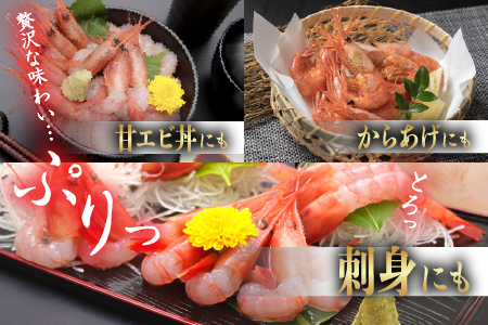 【小分け】越前産冷凍甘えび大サイズ 約250g × 6パック 合計約1.5kg