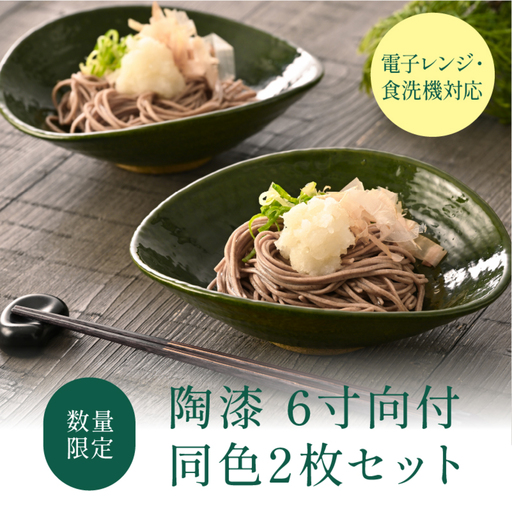 【数量限定】陶漆 6寸向付 2枚セット
