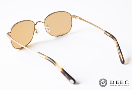 ドライビングサングラス 『DEEC SILVERSTONE』⑧フレーム／ マットゴールド, レンズ／ブラウン