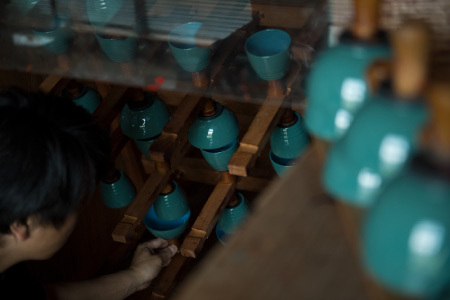 aisomo cosomo 飯椀　食卓を彩る飯椀＜100%天然漆＞【老舗塗師屋創業230年】 モスグリーン × オレンジ